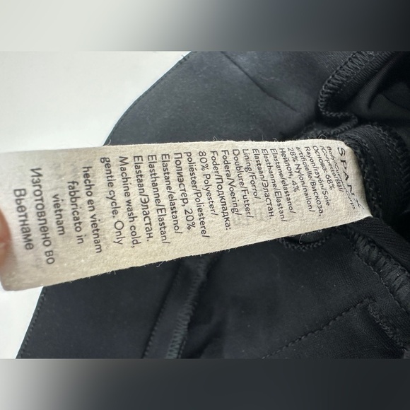 SPANX SPANXsmooth PerfectFit Ponte Straight Pants Size Small Black #20254Q EUC - Picture 10 of 12